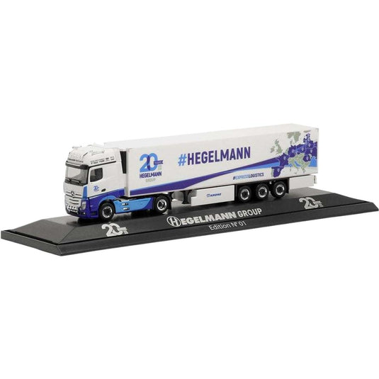 Hegelmann Logistic Mercedes Benz Actros トラクタ / Herpa 1/87 建設機械模型 工事車両