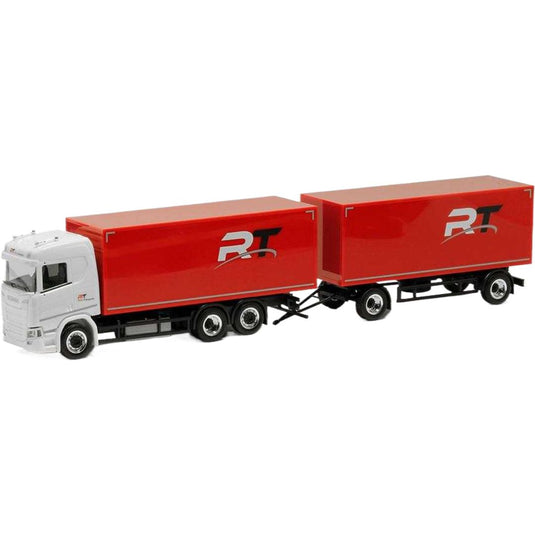 スカニア CR20 ボックストレーラー  Ruch Transports 輸送車 トレーラー / Herpa 1/87 建設機械模型 工事車両