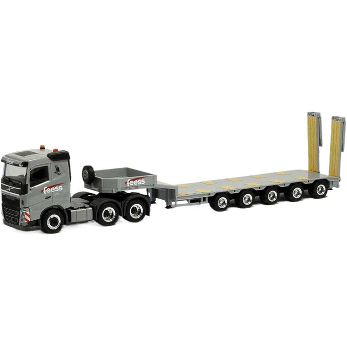 ボルボ FH FD 2013 セミ ローローダー トレーラー トラック  / Herpa 1/87 建設機械模型 工事車両