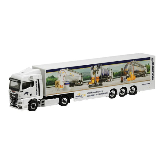 Hugelshofer プロモーション トラック MAN TGX GM ユーロ ボックス トレーラー / Herpa 1/87 トラック模型
