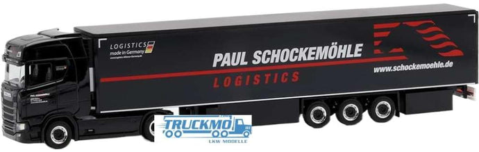 Schockemohle Scania CS 20 HD 冷凍ボックスセミトレーラー 15m トレーラー / Herpa 1/87 建設機械模型 工事車両