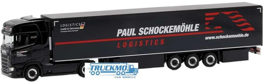 Schockemohle Scania CS 20 HD 冷凍ボックスセミトレーラー 15m トレーラー / Herpa 1/87 建設機械模型 工事車両