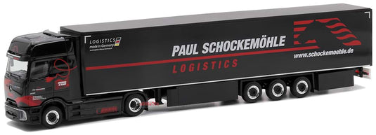 Paul Schockemoehle メルセデス・ベンツ eActros 600 ギガスペース 冷蔵セミトレーラー 15m / Herpa 1/87 ミニカー トラック模型