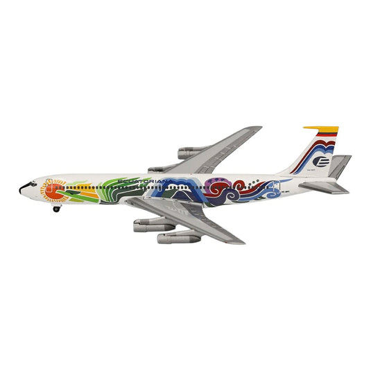 エクアトリアーナ航空 Ecuatoriana ボーイング 707-300 HC-BFC / Herpa 1/500 飛行機模型 旅客機