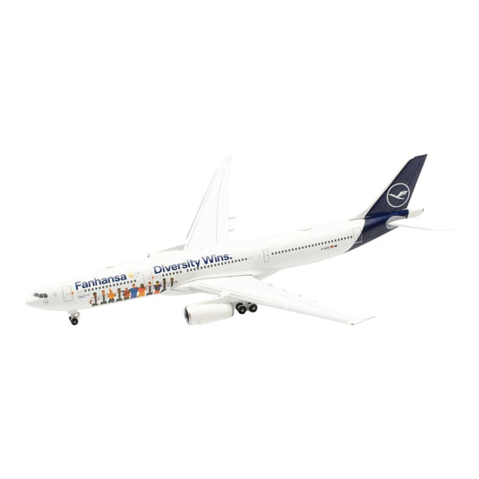 ルフトハンザ Lufthansa エアバス A330 D-AIKQ 「Fanhansa Diversity Wins」特別塗装 / Herpa 1/500 飛行機模型 旅客機
