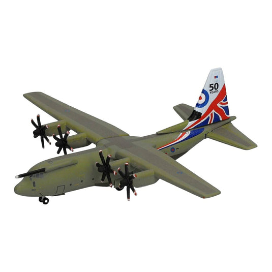 イギリス空軍 Royal Air Force ロッキード C-130J スーパーハーキュリーズ ZH883 特別塗装 / Herpa 1/500 飛行機模型 ミリタリー