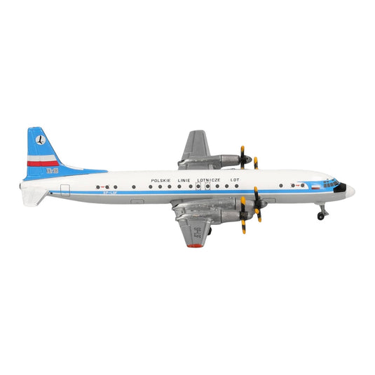LOTポーランド航空 LOT Polish Airlines イリューシン IL-18 / Herpa Wings 1/500 飛行機模型 旅客機