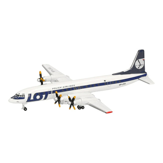 LOTポーランド航空 LOT Polish Airlines イリューシン IL-18 後期塗装 SP-LSG / Herpa 1/500 飛行機模型 旅客機
