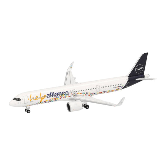 ルフトハンザ Lufthansa エアバス A321neo Help Alliance 特別塗装 D-AIEP / Herpa 1/500 飛行機模型 旅客機