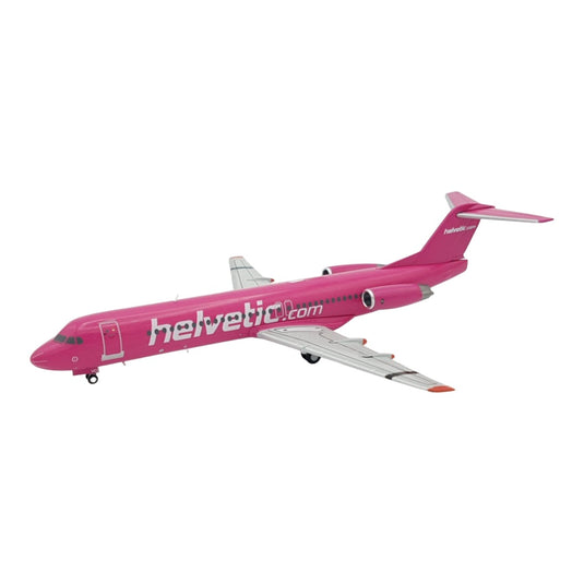 ヘルベティック・エアウェイズ Helvetic フォッカー 100 / Herpa Wings 1/200 飛行機模型 旅客機