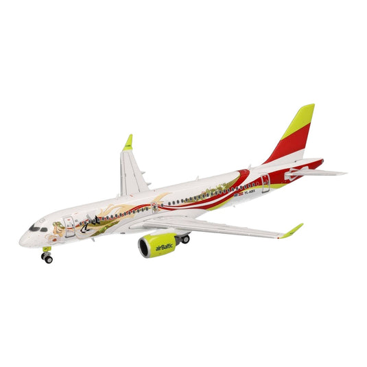エアバルティック airBaltic エアバス A220-300 YL-ABX / Herpa 1/400 飛行機模型 旅客機