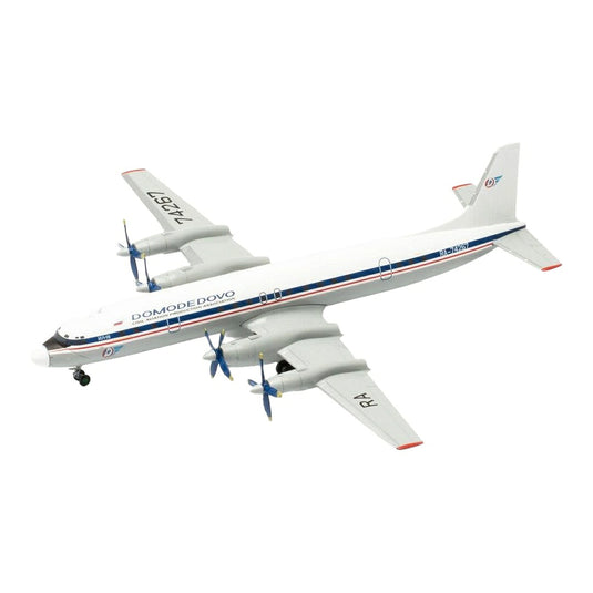 ドモジェドヴォ航空 Domodedovo Airlines イリューシン IL-18 RA-74267 / Herpa 1/200 飛行機模型 旅客機