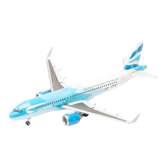 ブリティッシュ・エアウェイズ British Airways エアバス A320neo G-TTNA BA Better World 特別塗装 / Herpa 1/200 飛行機模型 旅客機