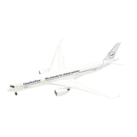 ルフトハンザ Lufthansa エアバス A350-900 D-AIVD CleanTechFlyer 特別塗装 / Herpa 1/200 飛行機模型 旅客機