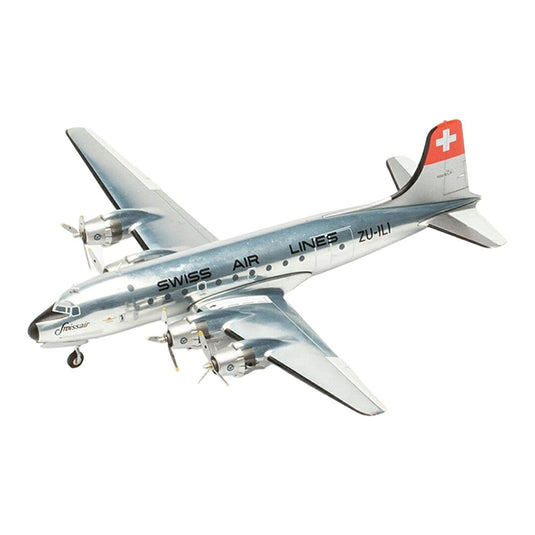 スイス航空 Swissair マクドネル・ダグラス DC-4 ZU-ILI / Herpa 1/200 飛行機模型 旅客機