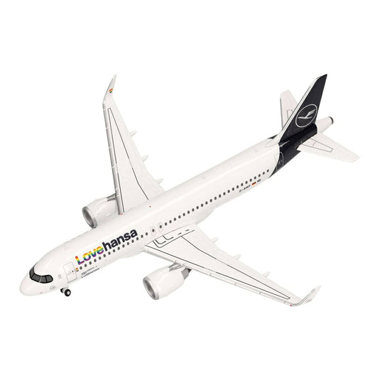 ルフトハンザ Lufthansa エアバス A320neo Lovehansa特別塗装 D-AINY / Herpa 1/200 飛行機模型 旅客機