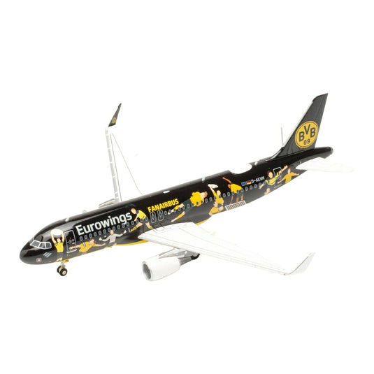 ユーロウイングス Eurowings エアバス A320 「FANAIRBUS」 BVB 09 特別塗装 D-AEWM / Herpa 1/200 飛行機模型 旅客機