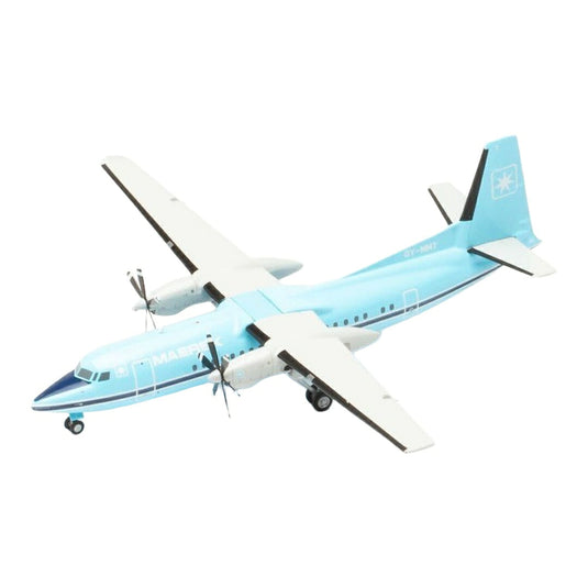 マースク・エア Maersk Air フォッカー 50 OY-MMT / Herpa 1/200 飛行機模型 旅客機