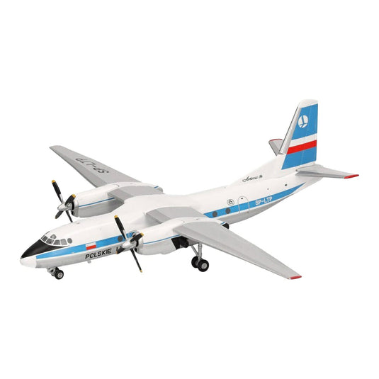 LOTポーランド航空 LOT Polish Airlines アントノフ AN-24B SP-LTP / Herpa 1/200 飛行機模型 旅客機