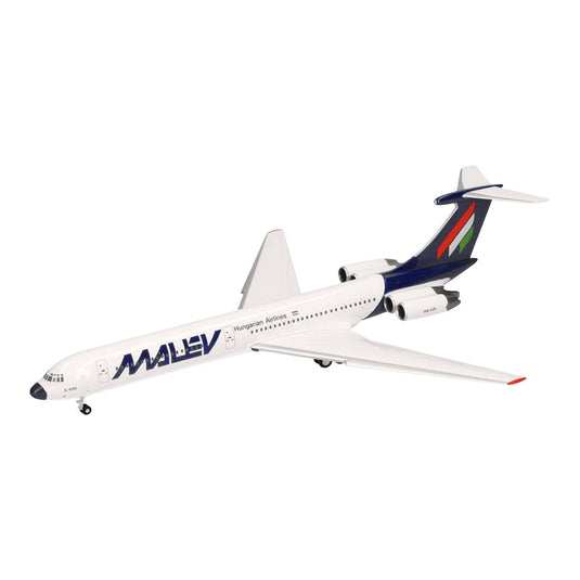 マレーヴ・ハンガリー航空 Malev Hungarian Airlines イリューシン IL-62M HA-LIA / Herpa 1/200 飛行機模型 旅客機