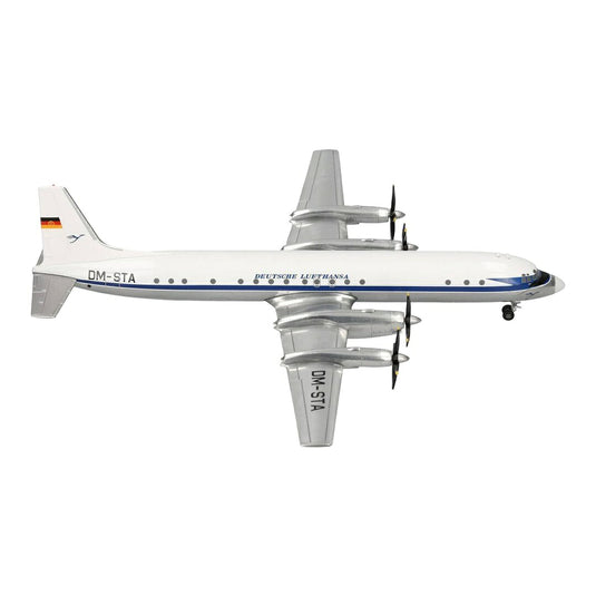 ドイツ・ルフトハンザ Deutsche Lufthansa イリューシン IL-18 DM-STA / Herpa 1/200 飛行機模型 旅客機