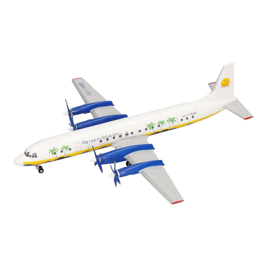 アエロカリビアン Aero Caribbean イリューシン IL-18 CU-T1532 / Herpa 1/200 飛行機模型 旅客機