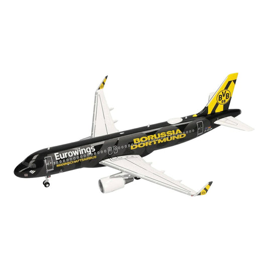 ユーロウイングス Eurowings エアバス A320 「ボルシア・ドルトムント」特別塗装 2025 D-AEWM / Herpa 1/200 飛行機模型 旅客機