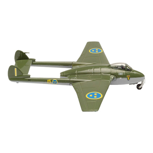 スウェーデン空軍 Royal Swedish Air Force デ・ハビランド バンパイア J 28B / Herpa Wings 1/72 飛行機模型 ミリタリー