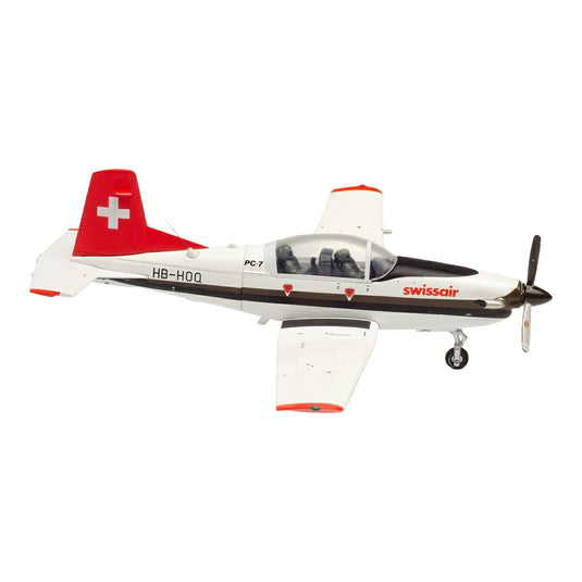 スイス航空 Swissair ピラタス PC-7 / Herpa Wings 1/72 飛行機模型 旅客機