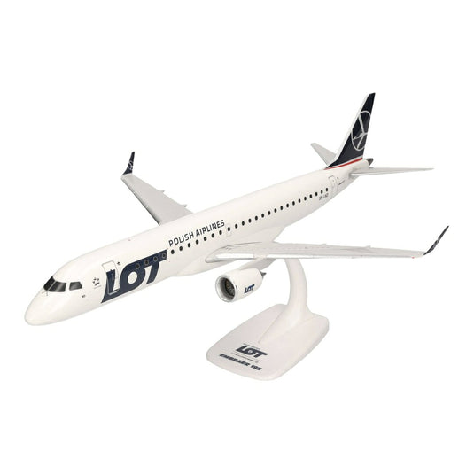 LOTポーランド航空 LOT Polish Airlines エンブラエル E195 / Herpa Snap-Fit 1/100 飛行機模型 旅客機
