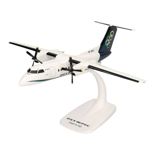 オリンピック航空 Olympic Air デ・ハビランド・カナダ DHC-8-100 / Herpa Snap-Fit 1/100 飛行機模型 旅客機