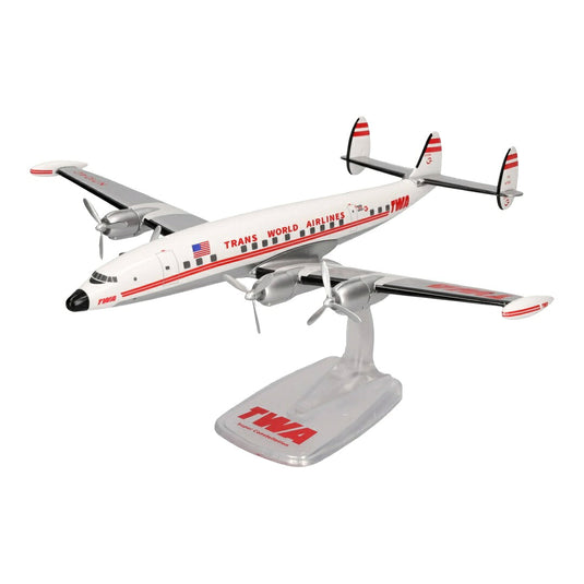 TWAトランスワールド航空 TWA ロッキード L-1049G スーパーコンステレーション / Herpa Snap-Fit 1/125 飛行機模型 旅客機