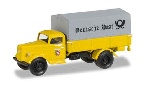 Opelオペル ブリッツ ドイツ郵便 働く車 トラック 模型 モデル / Herpa 1/87 ミニカー 模型