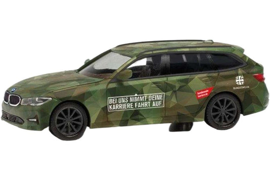 BMW 3シリーズ ツーリング ドイツ連邦軍 人員輸送モデル 746878 / Herpa 1/87 建設機械模型 工事車両