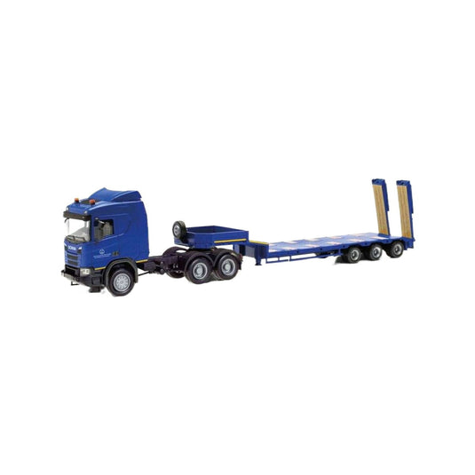 Herpa Wehrtechnische Dienststelle f?r Waffen und Munition Scania CR20ND ローローダー 747035/ Herpa 1/87  模型