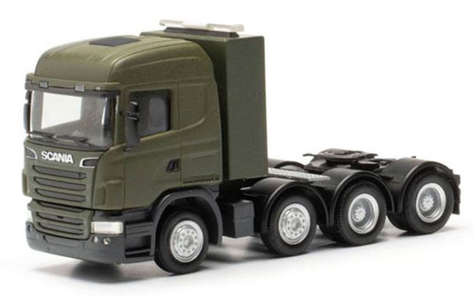Scaniaスカニア R09 4軸トラクター ドイツ軍 トラック 働く車 模型 / Herpa 1/87 ミニカー 模型
