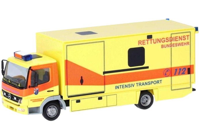 Bundeswehrkrankenhaus Mercedes Benz Atego トラック / Herpa 1/87 建設機械模型 工事車両