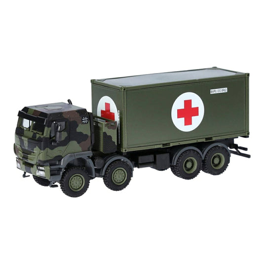 ドイツ連邦軍 イベコ Trakker 8x8 コンテナトラック / Herpa 1/87 ミニカー トラック模型
