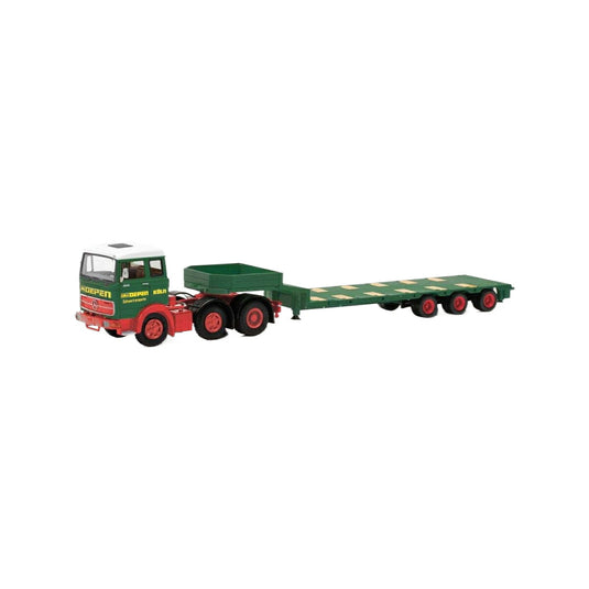 Modellbau Schwarz OEPEN Mercedes Benz LPS2032 ローローダーセミトレーラー 87MBS026178/ Herpa 1/87  模型