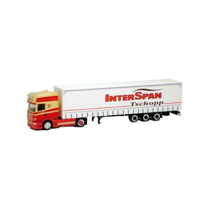 Interspan-Tschopp Scania R09 Topline トラクタ / Herpa 1/87 建設機械模型 工事車両