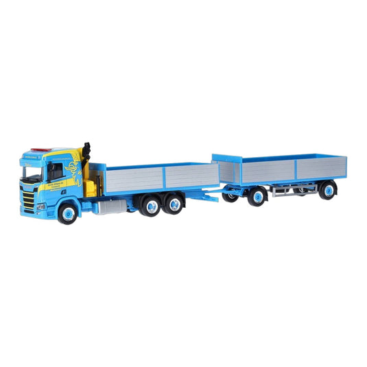 Martin Wittwer スカニア CR20ND フラットベッド トラック ローディングクレーン 重機 / Herpa 1/87 トラック模型