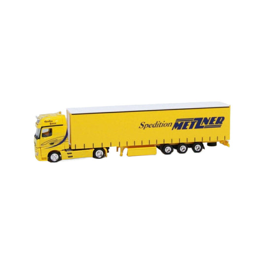 Herpa Metzner Mercedes Benz Actros Giga Space カーテンサイドセミトレーラー 926928/ Herpa 1/87  模型