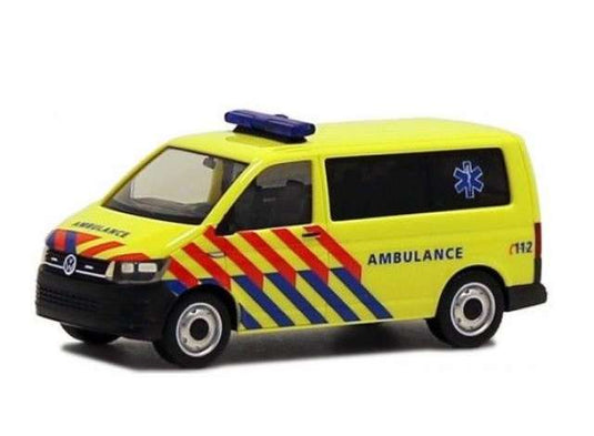 フォルクスワーゲン T6 オランダ救急車 イエロー 救急車両 ヘルパ 1/87 / Herpa 1/87 ミニカー