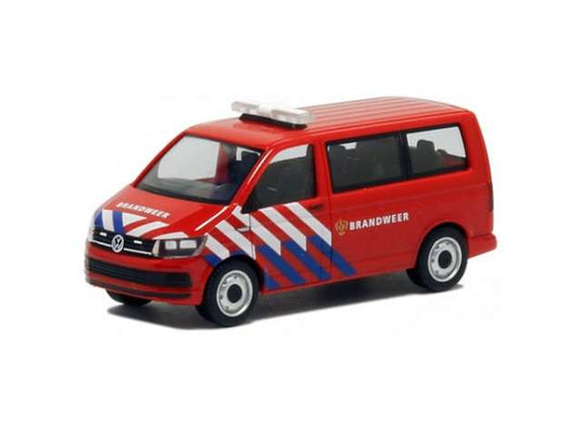 フォルクスワーゲン T6 オランダ消防署 消防車 レッド 働く車 ヘルパ / Herpa 1/87 ミニカー