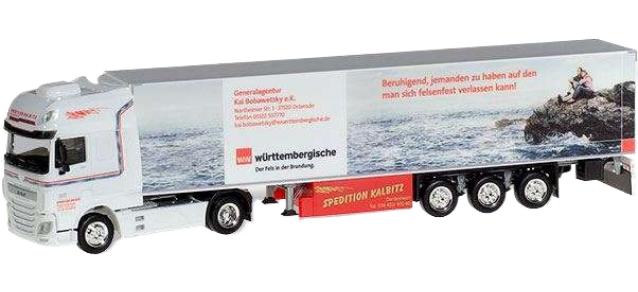 Kalbitz DAF XF SSC 冷凍トレーラー 933193 トレーラー / Herpa 1/87 建設機械模型 工事車両