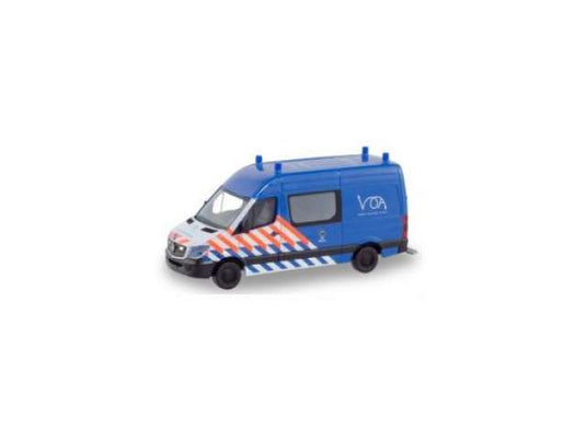 メルセデスベンツ スプリンター オランダ憲兵隊 ブルー 働く車 ヘルパ / Herpa 1/87 ミニカー