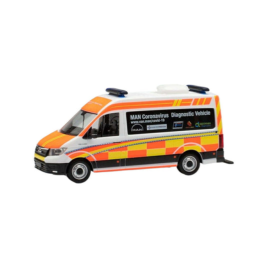 Herpa Coronavirus Diagnostic MAN TGE ハーフバス HD 944434/ Herpa 1/87  模型