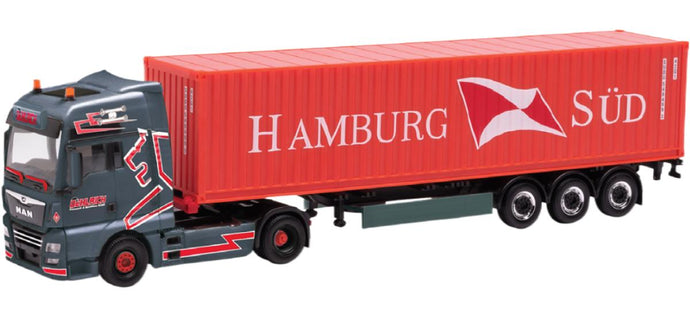 Oehlrich Hamburg Sud MAN TGX XXL Euro トラック / Herpa 1/87 建設機械模型 工事車両