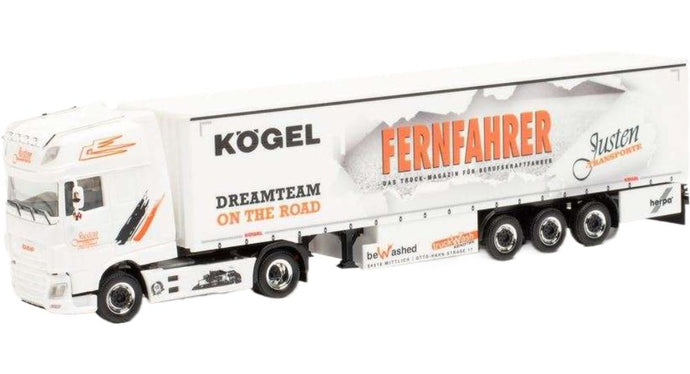 DAF XF スーパースペース キャブ トラック フィギュア  / Herpa 1/87 建設機械模型 工事車両