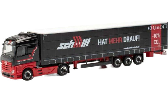 メルセデス ベンツ アクトロス ウォルター シュミット トラック / Herpa 1/87 建設機械模型 工事車両